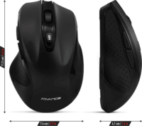 Advance Shape 6D Wireless Ergonomikus Egér - Fekete