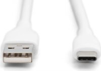 Digitus USB-A apa - USB-C apa 2.0 Adat és töltő kábel 0,5m - Fehér