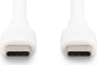 Digitus USB-C apa - USB-C apa 2.0 Adat és töltő kábel 0,5m - Fehér