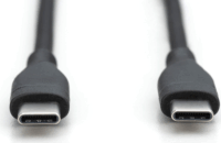 Digitus USB-C apa - USB-C apa 2.0 Adat és töltő kábel 1m - Fekete