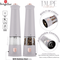 Berlinger Haus BH/9544 Elektromos Só- és borsőrlő szett - Matt teupe