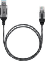 goobay USB-A 3.2 Gen1 - RJ-45 Ethernet Adapterkábel 2m - Szürke