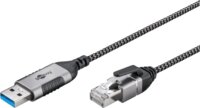 goobay USB-A 3.2 Gen1 - RJ-45 Ethernet Adapterkábel 3m - Szürke