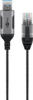 goobay USB-A 3.2 Gen1 - RJ-45 Ethernet Adapterkábel 3m - Szürke