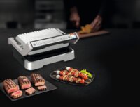 Tefal GC773D10 OptiGrill 2 az 1-ben Összecsukható Elektromos Kontaktgrill 2100 Watt - Ezüst