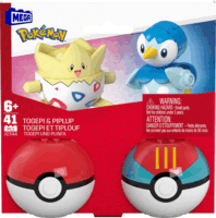 Mattel MEGA Pokémon Pokéball Szett - Piplup és Togepi 41 darabos Építőjáték szett
