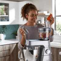 Kenwood KVL85.594SI Titanium Chef Baker XL Konyhai robotgép 1200 Watt - Inox