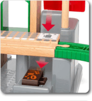 Ravensburger nagyvárosi 37 darabos fa vonatkészlet