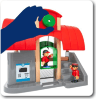 Ravensburger nagyvárosi 37 darabos fa vonatkészlet