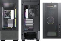 Montech SKY TWO Midi Torony Számítógépház + 4db 120mm ARGB ventilátor - Fekete