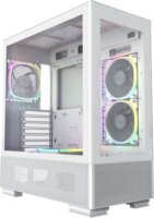 Montech SKY TWO Midi Torony Számítógépház + 4db 120mm ARGB ventilátor - Fehér