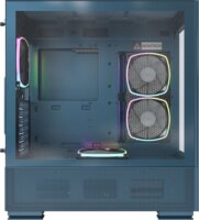 Montech SKY TWO Midi Torony Számítógépház + 4db 120mm ARGB ventilátor - Kék