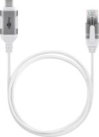 Goobay USB-C 3.2 Gen2 - RJ-45 Ethernet Adapterkábel 2m - Fehér
