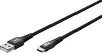 Goobay 74526 USB-A apa - USB-C apa 2.0 Adat és töltőkábel 1m - Fekete