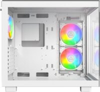Montech KING 65 PRO Midi Torony Számítógépház + 2db 140mm + 1db 120mm ARGB ventilátor - Fehér