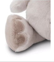 Nici Green Szürke elefánt szívecske mintás fülekkel plüssfigura 32 cm