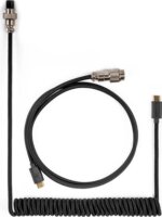 Keychron Coiled Aviator USB-C M/M adatkábel 0.9m - Fekete