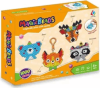 Magic Beads Kulcstartó készítő szett 1000 darab gyönggyel és vadállat mintákkal