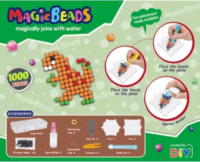 Magic Beads Kulcstartó készítő szett 1000 db gyönggyel és dinoszaurusz mintákkal