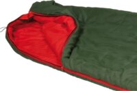 High Peak 1000 ECO Bal cipzáras Hálózsák 220 x 80 cm (-10 / 8 °C) - Sötétzöld / Piros