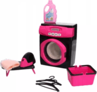 Interaktív Mosógép szett működő ajtóval lányoknak - Rózsaszín