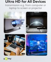 Goobay 65809 DisplayPort - DisplayPort 1.4 Kábel 2m - Fekete