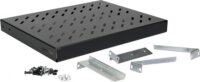 Equip EZVS-19-1-35-B 19" Fix rack szekrény polc 350mm 1U - Fekete