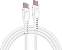 S-Link SW-C135 USB-C apa - USB-C apa Adat- és töltőkábel 2m - Fehér