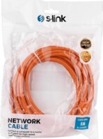 S-link SL-CAT605TR UTP CAT6 RJ45 Patch Kábel 5m - Narancssárga