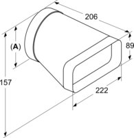 Neff Z861SI0 Páraelszívó Adapter Cső Ø 150mm - Fekete