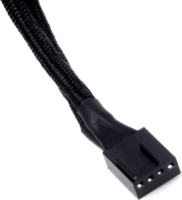 SilverStone SST-CPF01 4pin PWM ventilátor hosszabbító kábel 0.1m - Fekete