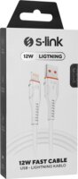 S-Link SL-X207E USB-A apa - Lightning apa Adat- és töltőkábel 1m - Fehér