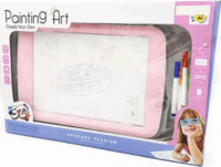 Különleges kreatív 3D rajztábla filctollakkal és rajzlapokkal - Rózsaszín