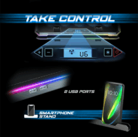 Spirit of Gamer Airblade1300 RGB 17" Laptop Hűtőpad - Fekete