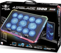 Spirit of Gamer Airblade1300 RGB 17" Laptop Hűtőpad - Fekete
