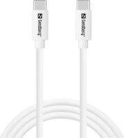 Sandberg USB-C apa - USB-C apa 2.0 Adat- és töltőkábel 1 - Fehér