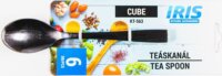 Iris KT-563 Cube Rozsdamentes acél teáskanál szett - Fekete (6 db)