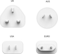 Sandberg 2xUSB-C / USB-A Univerzális Hálózati Töltő Adapter 65W - Fehér