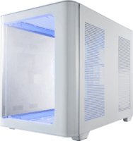 FSP Mini S380-WA Midi Torony Számítógépház + 3db 120mm ARGB ventilátor - Fehér