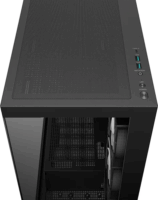 Deepcool CG580 4F Midi Torony Számítógépház + 4db 120mm ARGB ventilátor - Fekete