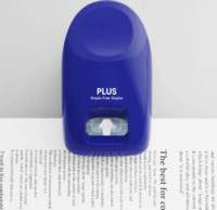 Plus Line Japan asztali kapocsmentes 10 lap kapacitású tűző- és lyukasztógép - Kék