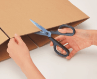 Plus Line Japan Fitcut Prémium titániumbevonatú olló 17,5 cm - Diplomatakék