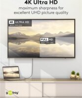 Goobay USB-C - DisplayPort 4K Átlakító kábel 1m - Fekete