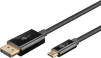 Goobay USB-C - DisplayPort 4K Átlakító kábel 1m - Fekete