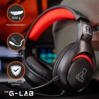 The G-Lab KORP YTTRIUM Vezetékes Gamer Fejhallgató Headset - Fekete