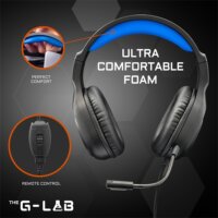 The G-Lab KORP YTTRIUM Vezetékes Gamer Fejhallgató Headset - Fekete