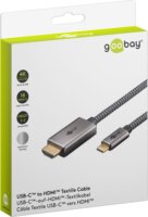Goobay USB-C - HDMI 4K Átalakító kábel 2m - Fekete/Ezüst