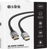 S-Link Kábel - SLX-HD4K10 HDMI 1.4 apa - HDMI 1.4 apa Kábel 10m - Fekete