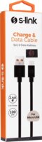 S-Link kábel - AND-KC19S USB-A apa - Micro USB apa Adat- és töltőkábel 1m - Fekete