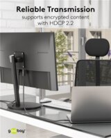 Goobay USB-C - HDMI 4K Átalakító kábel 2m - Fekete